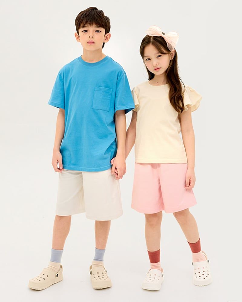 Quần short vải cotton spandex bé trai và bé gái U950C