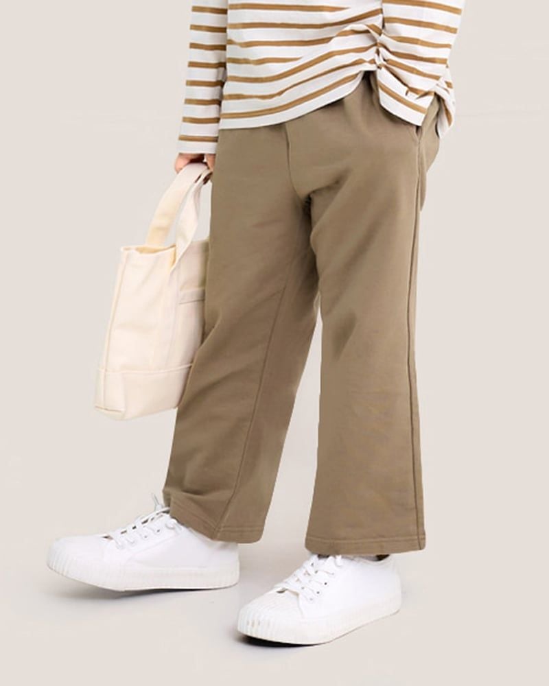 Quần dài dáng suông thu đông cotton spandex bé trai và bé gái U950D