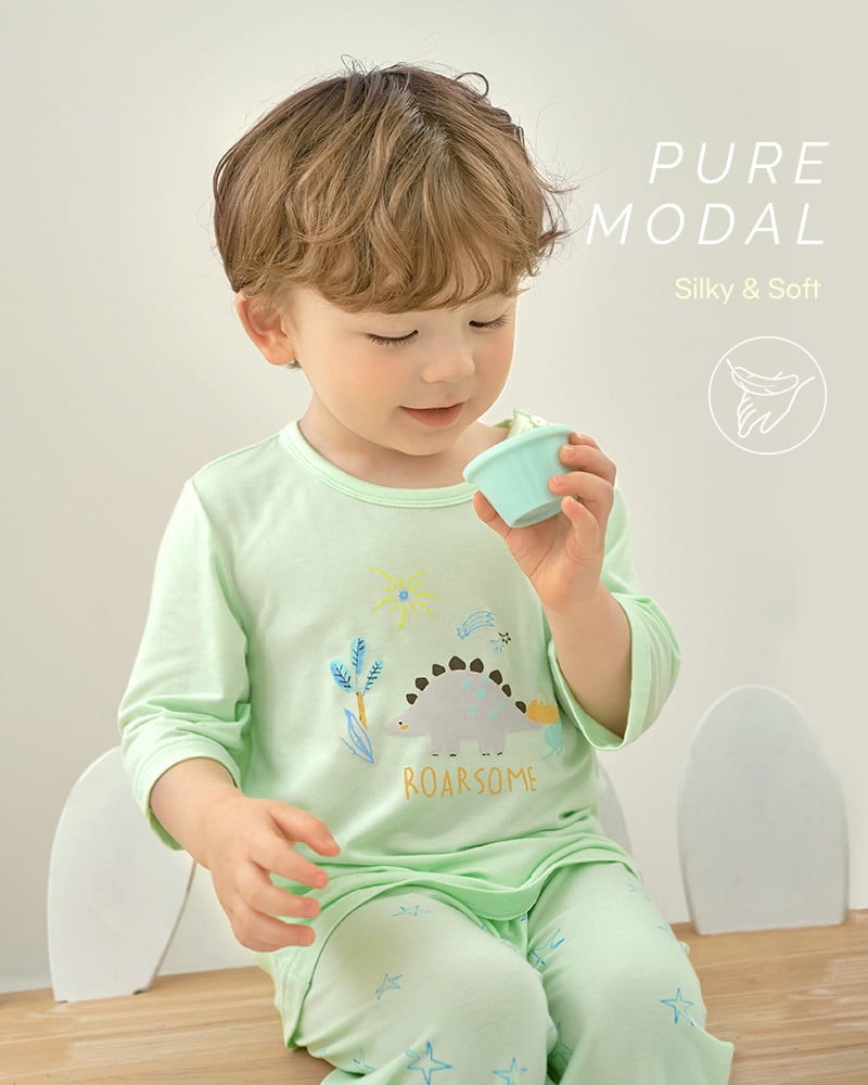 Bộ đồ lửng vải Tencel Modal siêu mềm mịn cho bé trai U2170