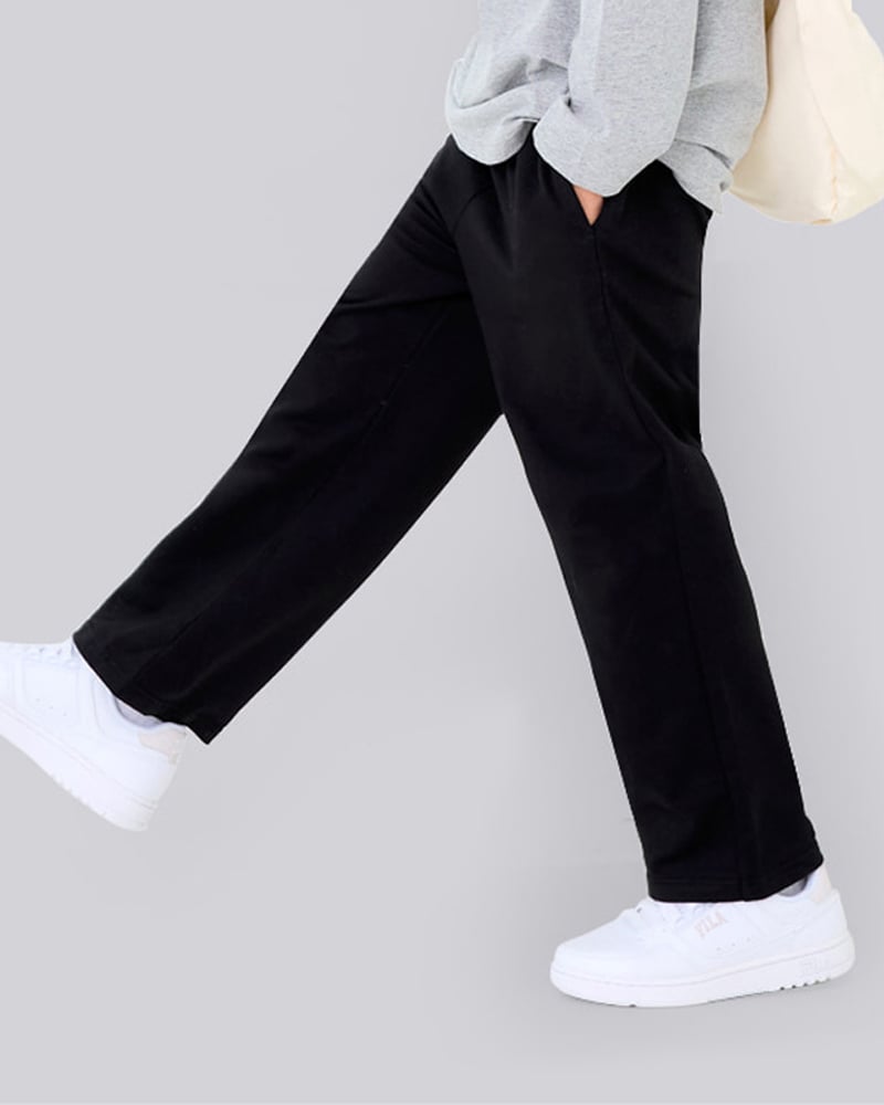 Quần dài dáng suông thu đông cotton spandex bé trai và bé gái U950D