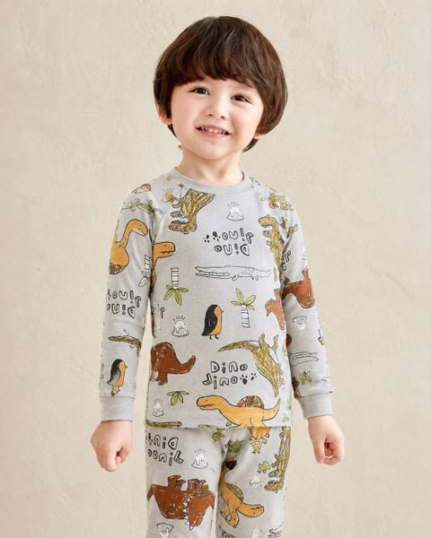 Bộ đồ dài dáng ôm cotton spandex bé trai U1091
