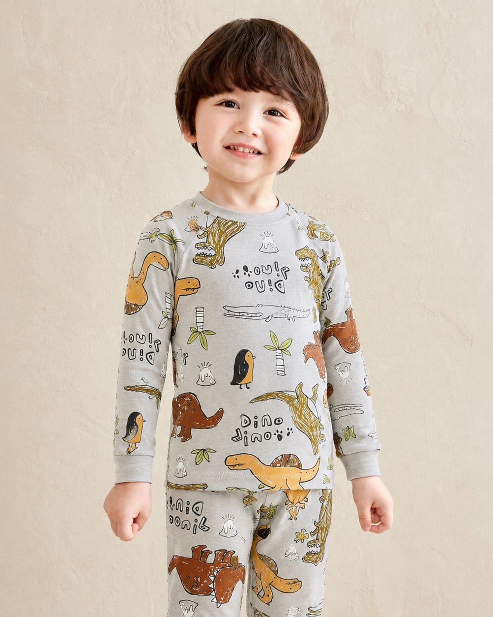 Bộ đồ dài dáng ôm cotton spandex bé trai U1091