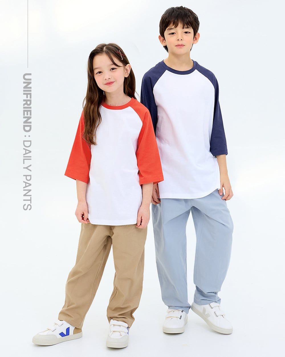 Áo phông tay lửng cotton mịn bé trai và bé gái U900B