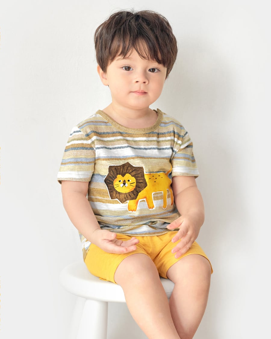 Bộ đồ ngắn cotton mịn bé trai U3109