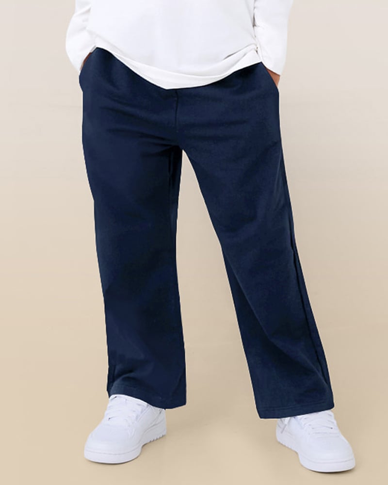 Quần dài dáng suông thu đông cotton spandex bé trai và bé gái U950D