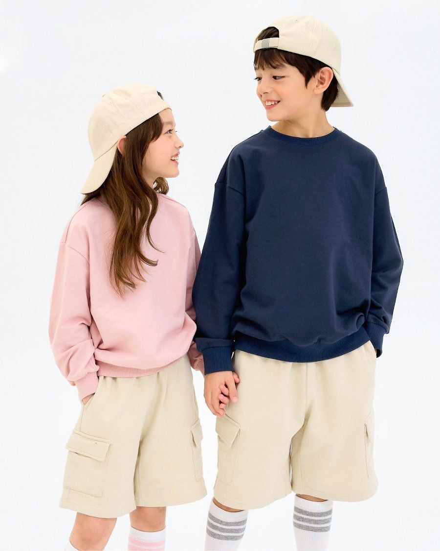 Quần short vải cotton spandex bé trai và bé gái U950B