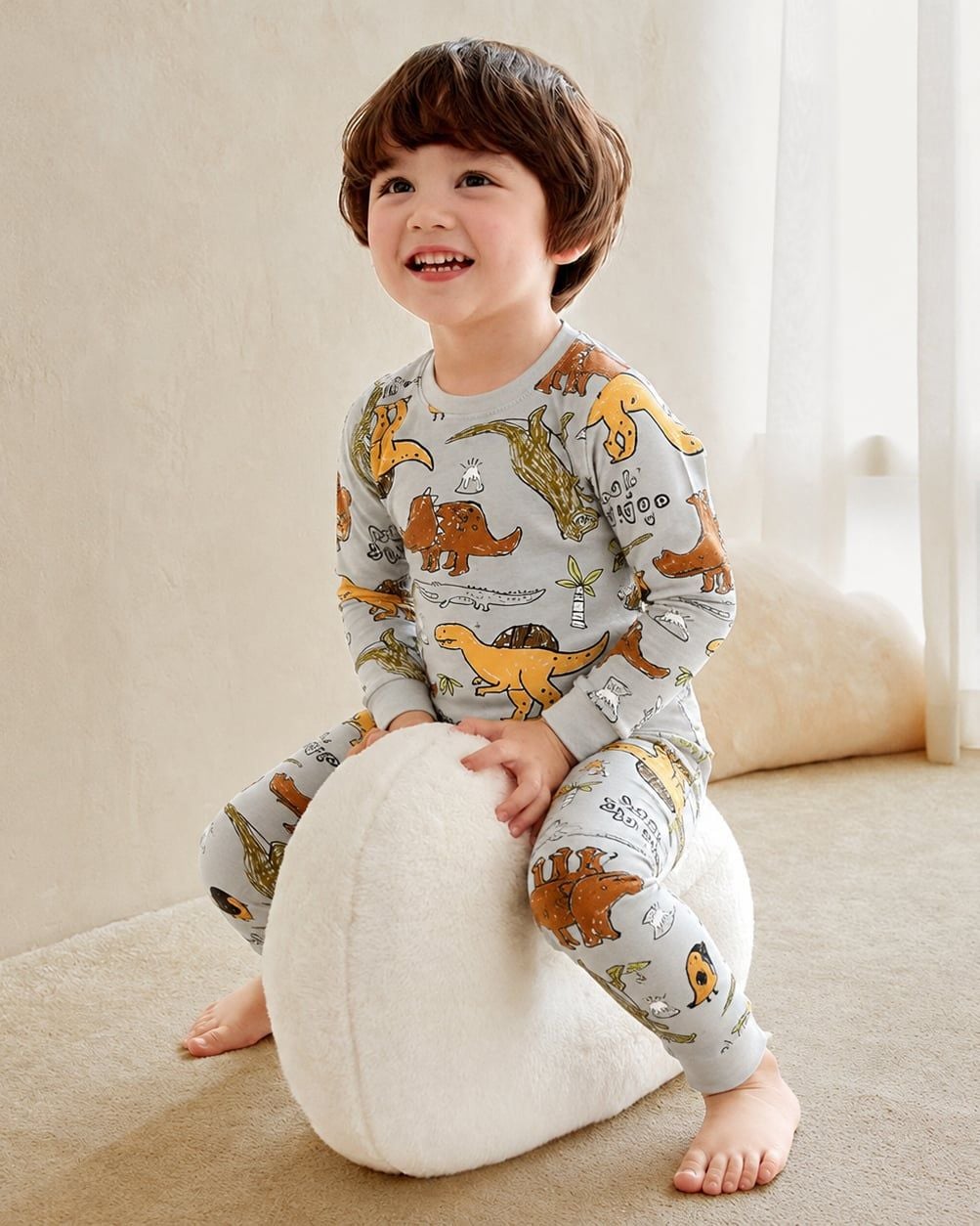 Bộ đồ dài dáng ôm cotton spandex bé trai U1091