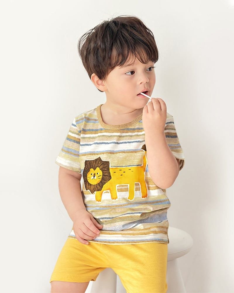 Bộ đồ ngắn cotton mịn bé trai U3109