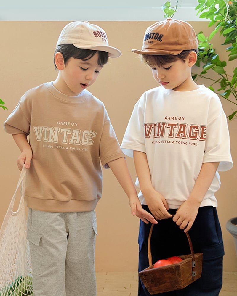 Áo Sweater tay ngắn Form Rộng Oversize Cotton Spandex U900M