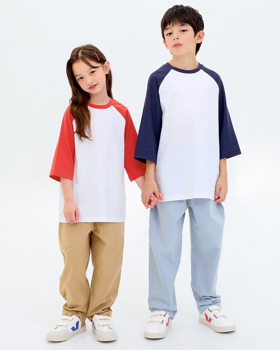 Áo phông tay lửng cotton mịn bé trai và bé gái U900B