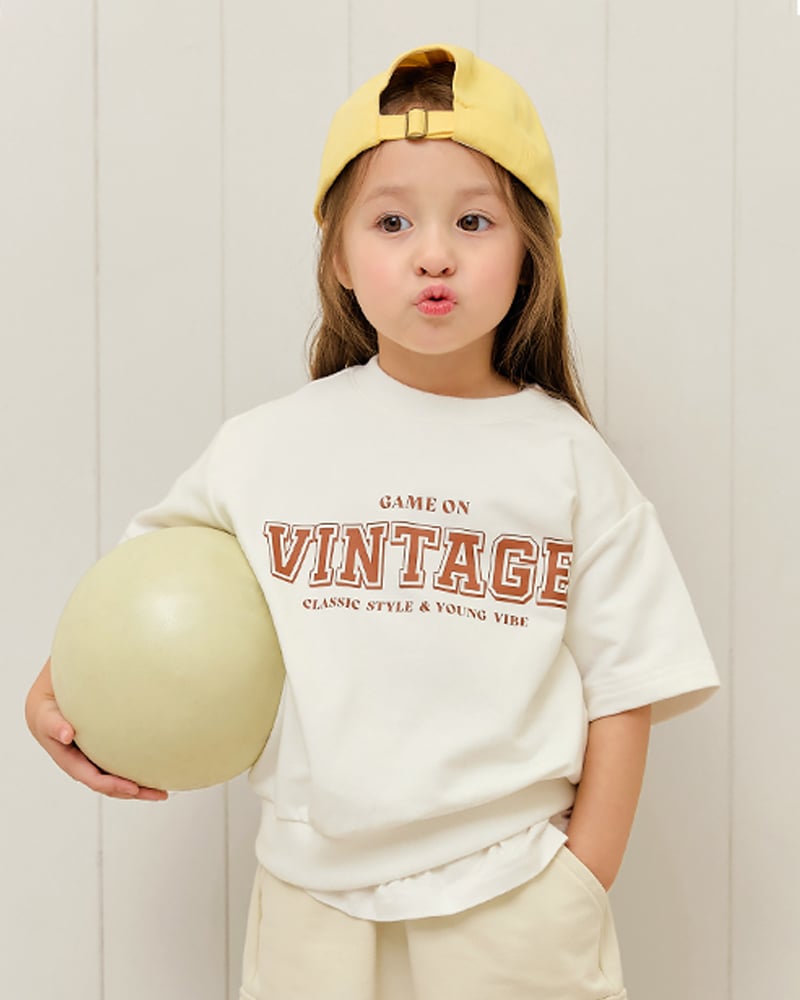 Áo Sweater tay ngắn Form Rộng Oversize Cotton Spandex U900M