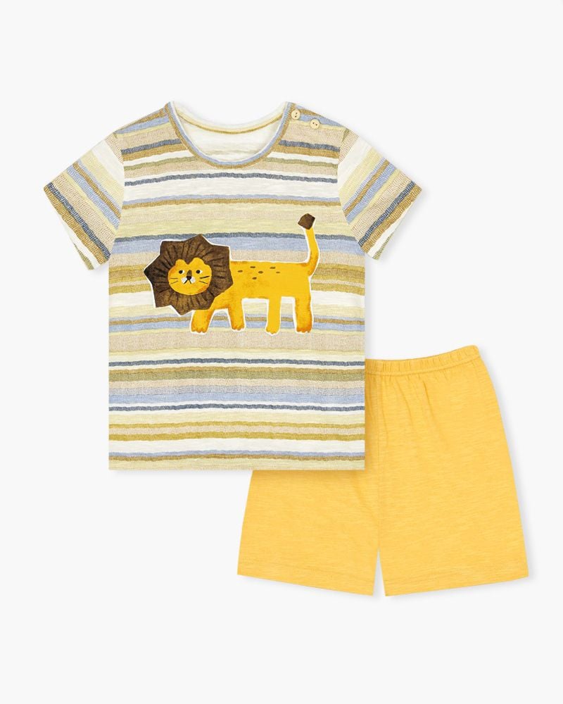 Bộ đồ ngắn cotton mịn bé trai U3109