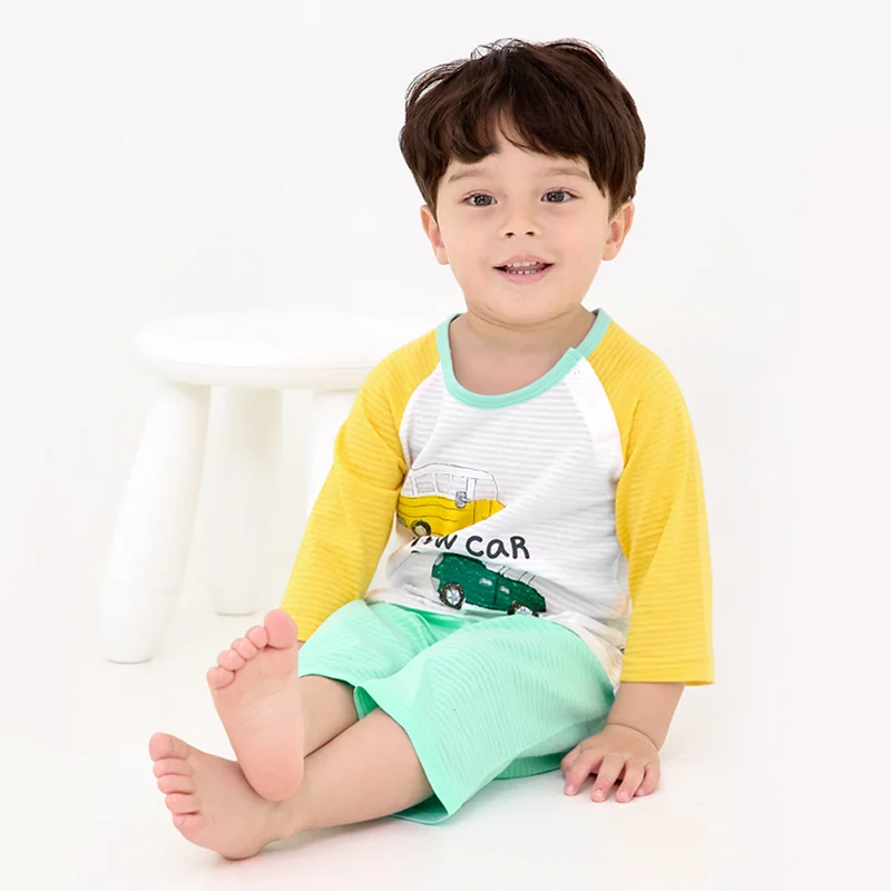 [Lẻ size] Bộ đồ lửng cotton cho bé trai và bé gái lẻ size U8003