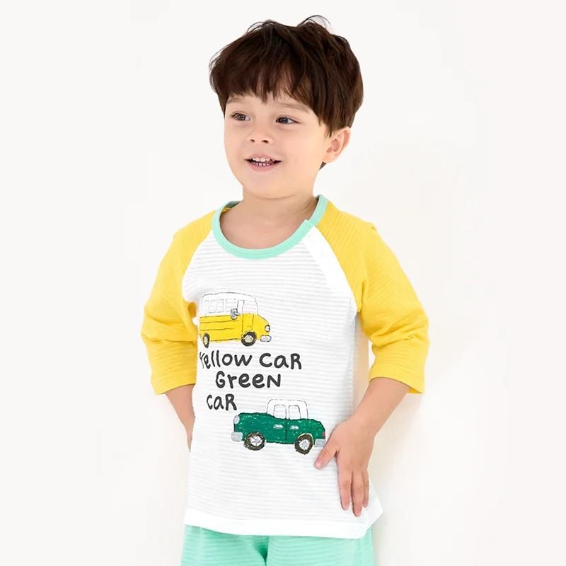 [Lẻ size] Bộ đồ lửng cotton cho bé trai và bé gái lẻ size U8003