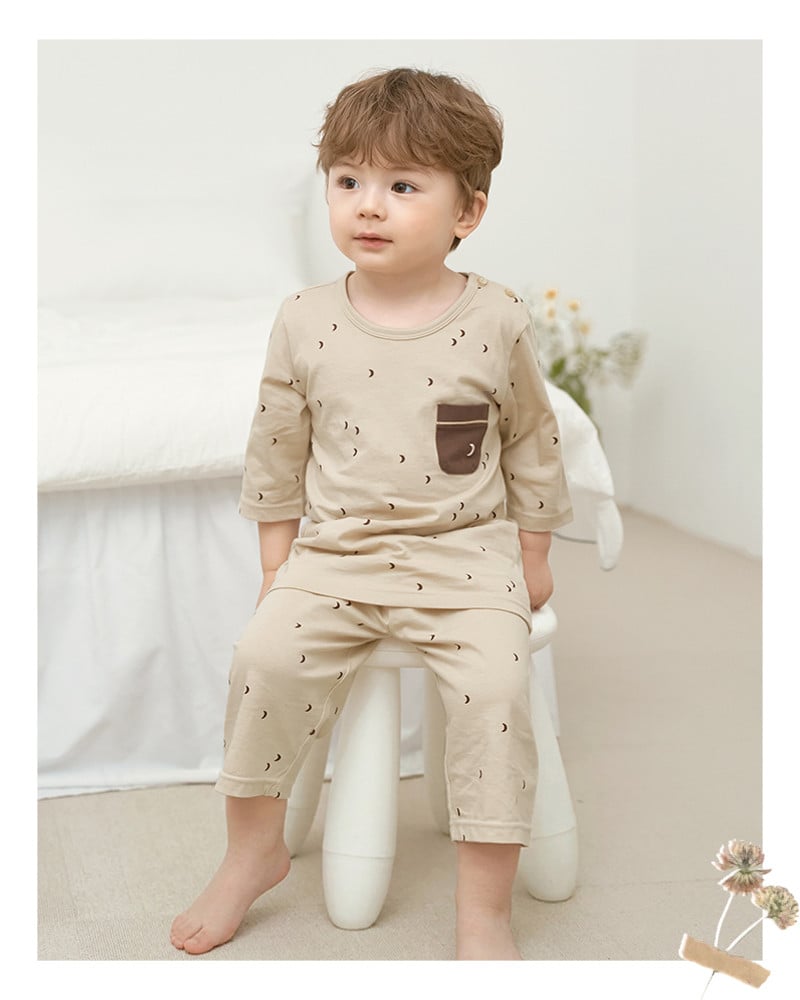 Bộ đồ lửng cotton mịn bé trai và bé gái U2166