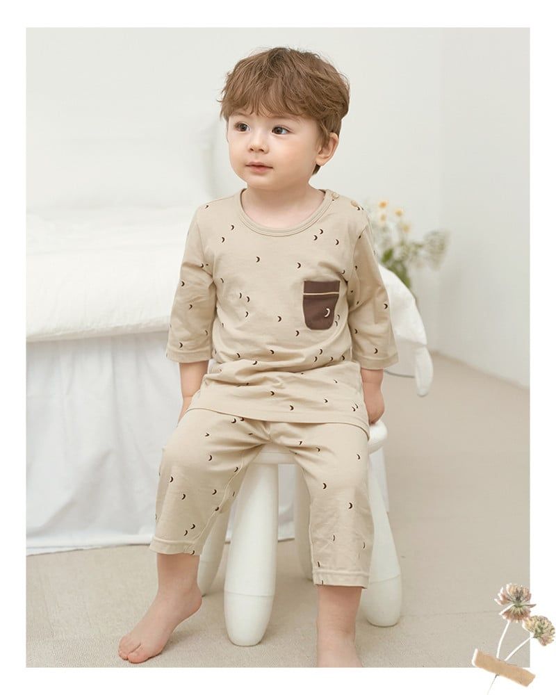 Bộ đồ lửng cotton mịn bé trai và bé gái U2166