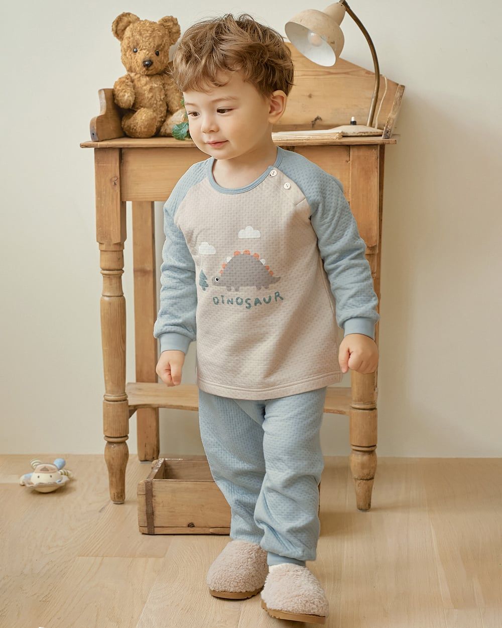 Bộ dài tay chần bông dày vừa cho bé trai U1287