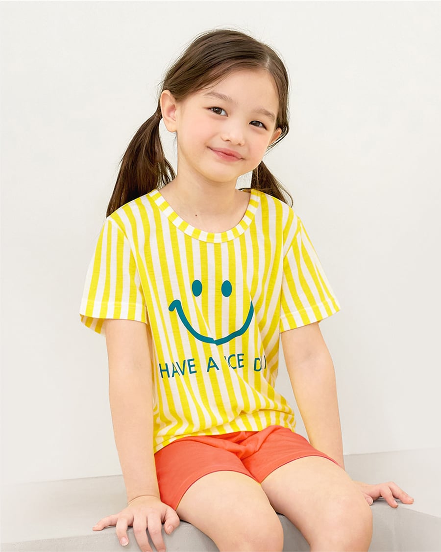 Bộ đồ ngắn Cool Feel mịn mỏng mát bé gái U3170