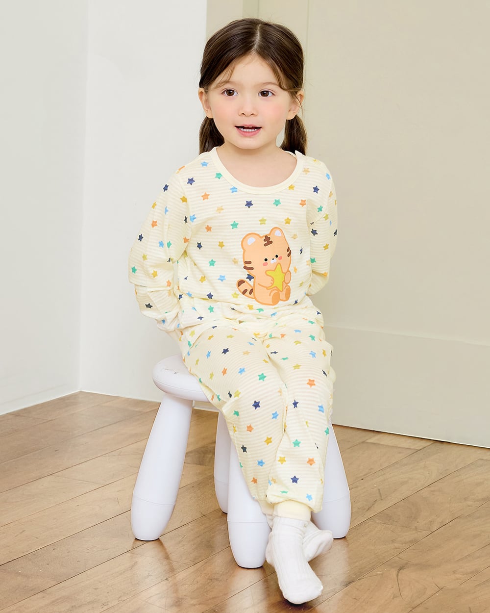 Bộ đồ dài cotton giấy bé gái U1241