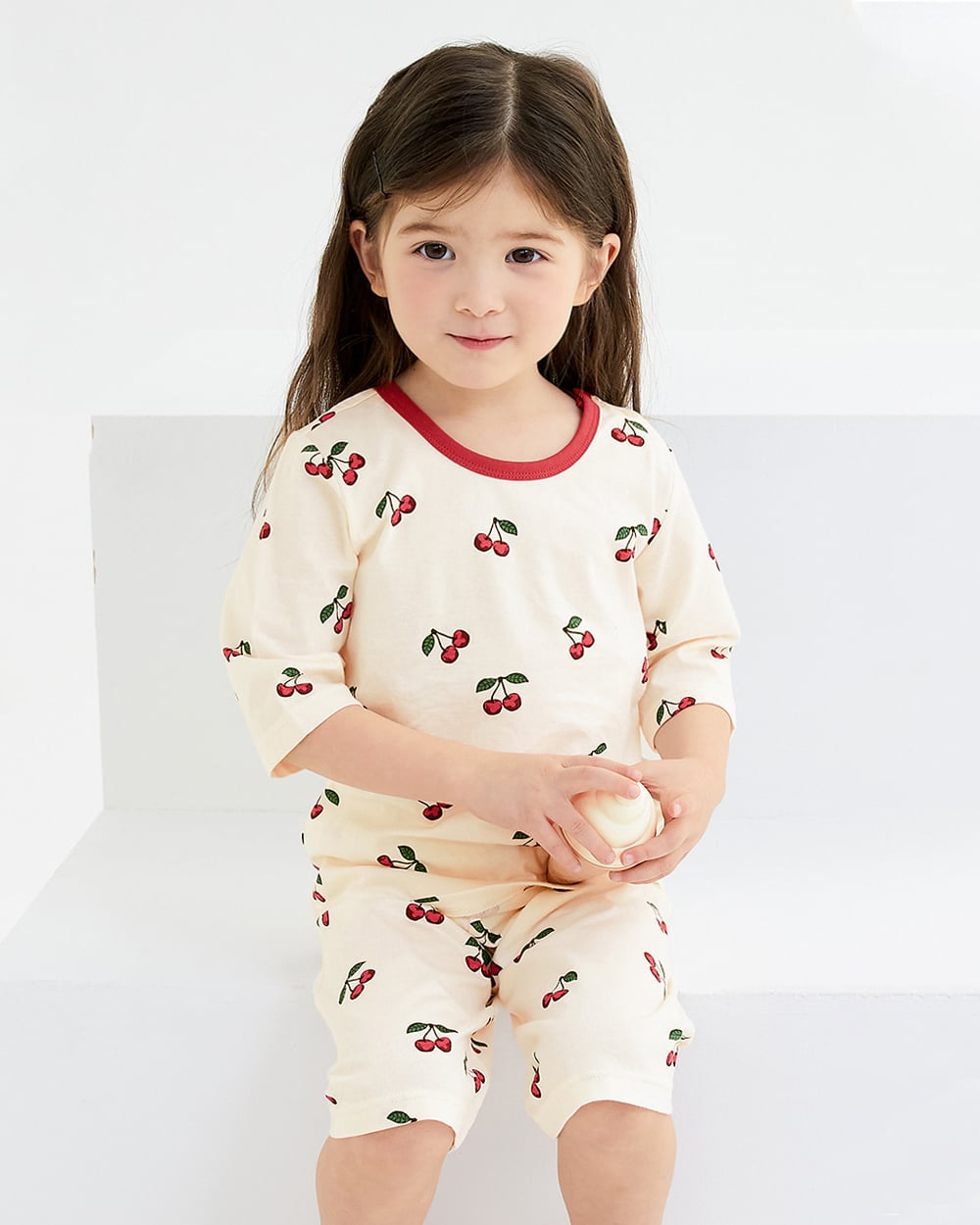 Bộ đồ lửng cotton mịn bé gái U2157