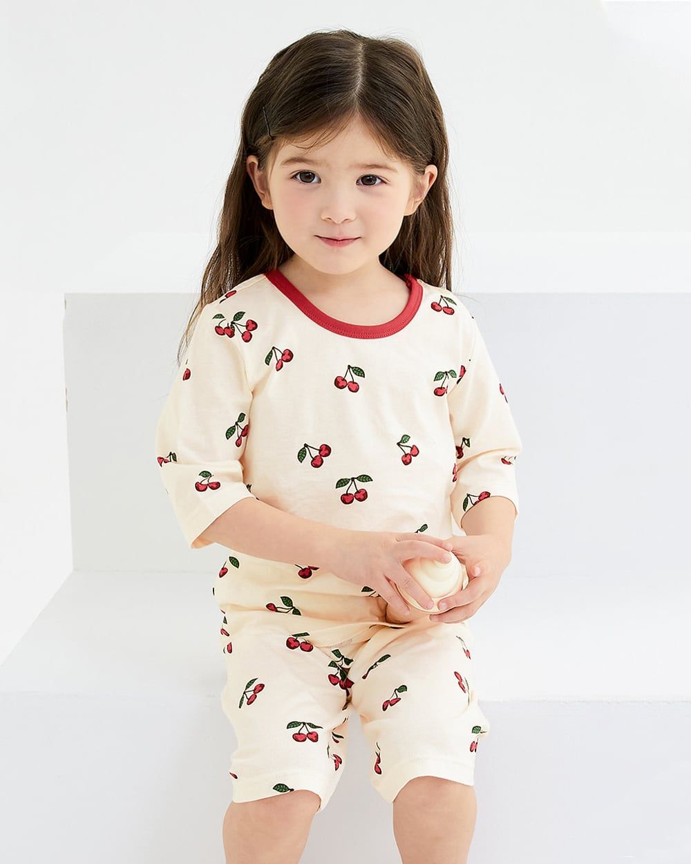 Bộ đồ lửng cotton mịn bé gái U2157