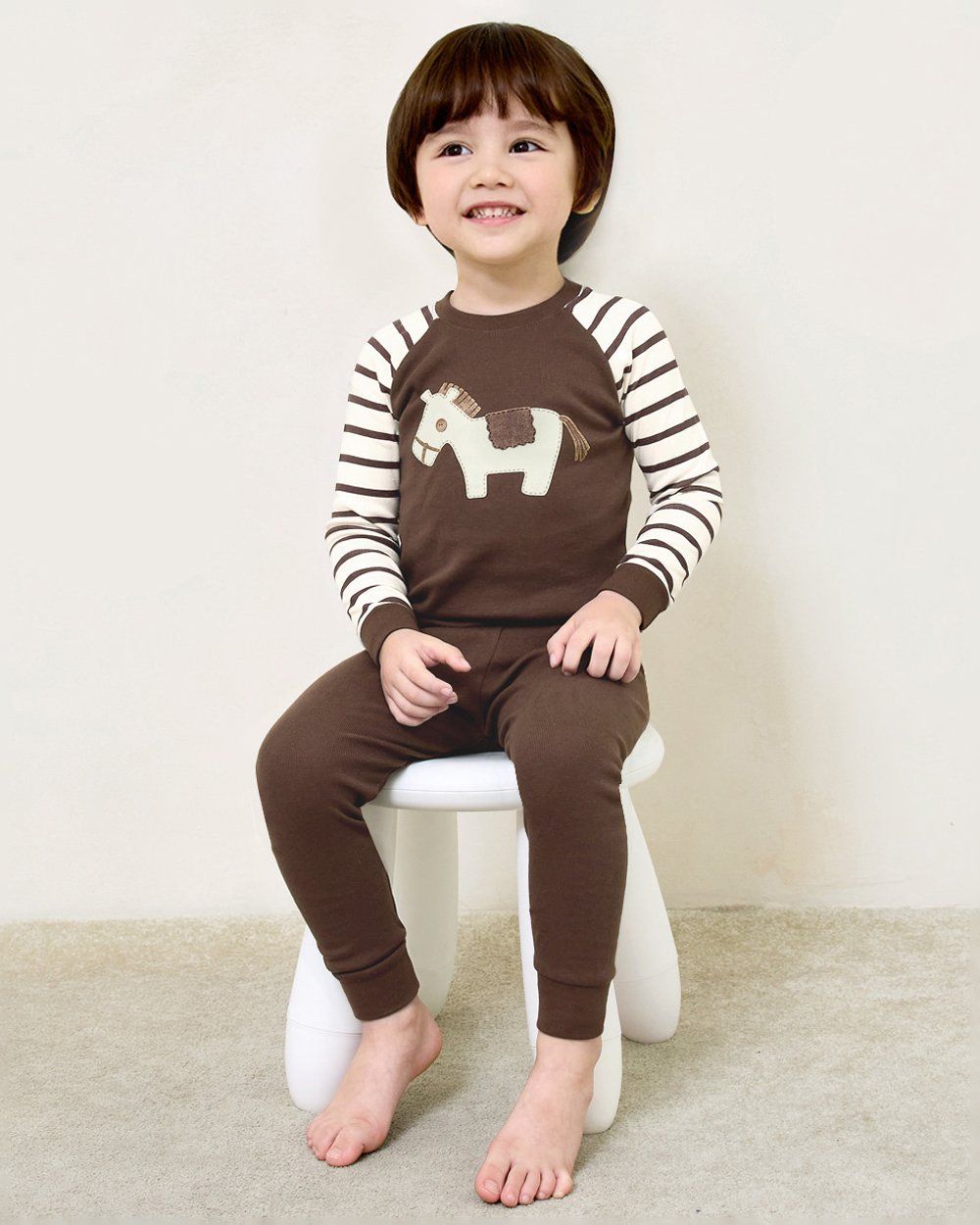 Bộ đồ dài dáng ôm cotton mịn bé trai và bé gái U1215