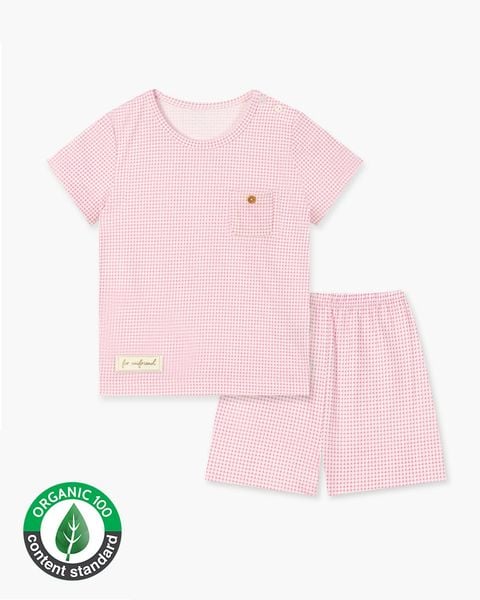 Bộ đồ ngắn cotton mịn bé gái U3222