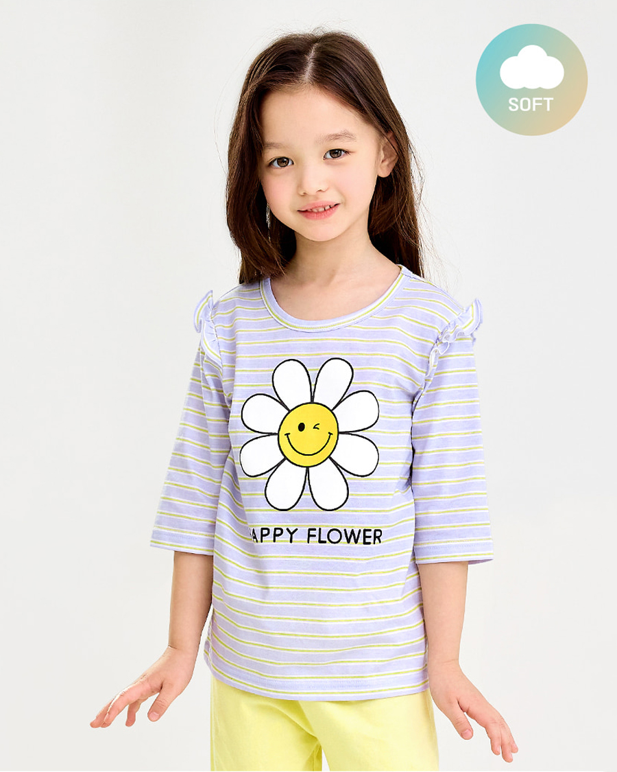 Bộ đồ lửng cotton mịn bé gái U2113