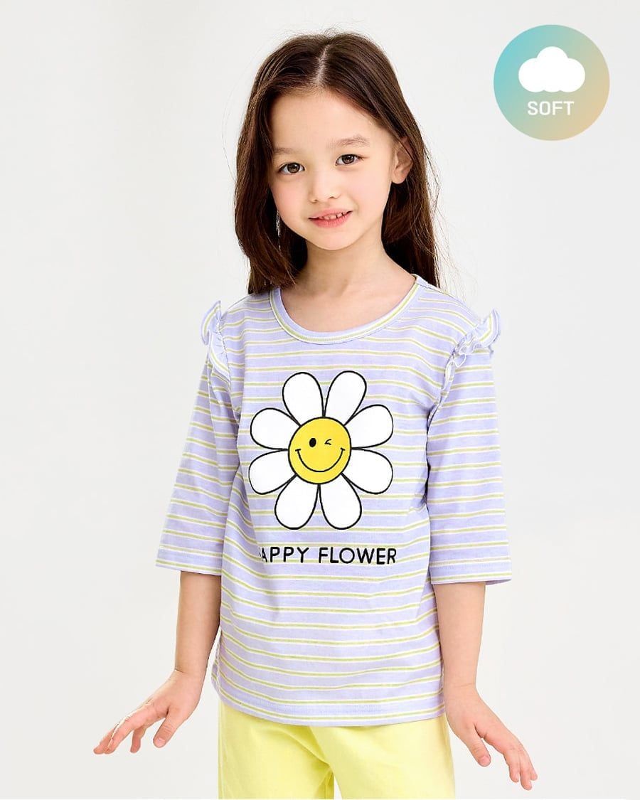 Bộ đồ lửng cotton mịn bé gái U2113