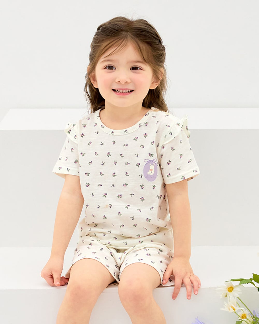 Bộ đồ ngắn cotton mịn bé gái U3208