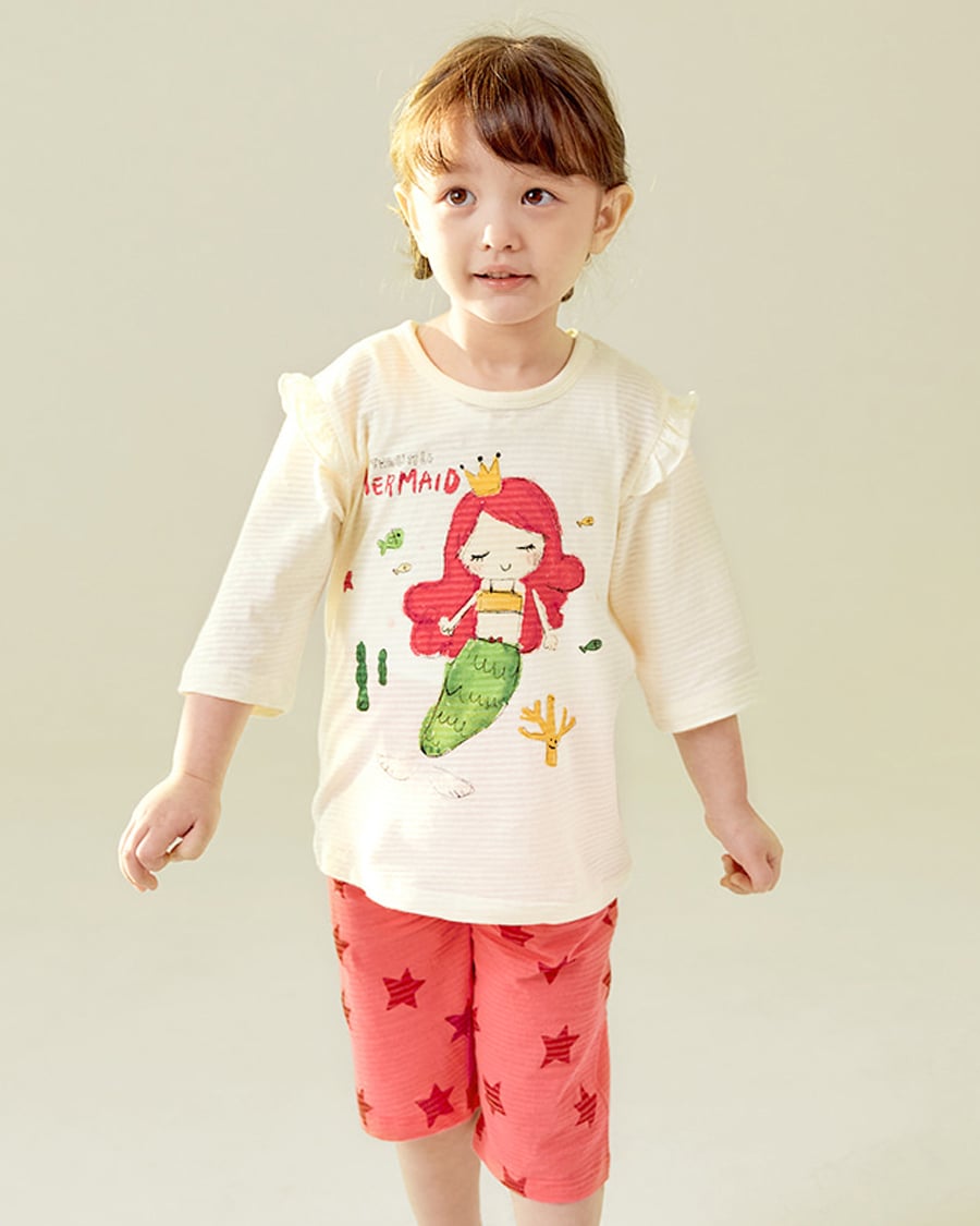 Bộ đồ lửng cotton giấy bé gái U2063