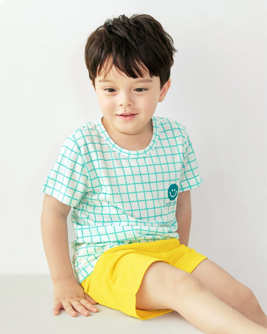 Bộ đồ ngắn Cool Feel mịn mỏng mát bé trai và bé gái U3164