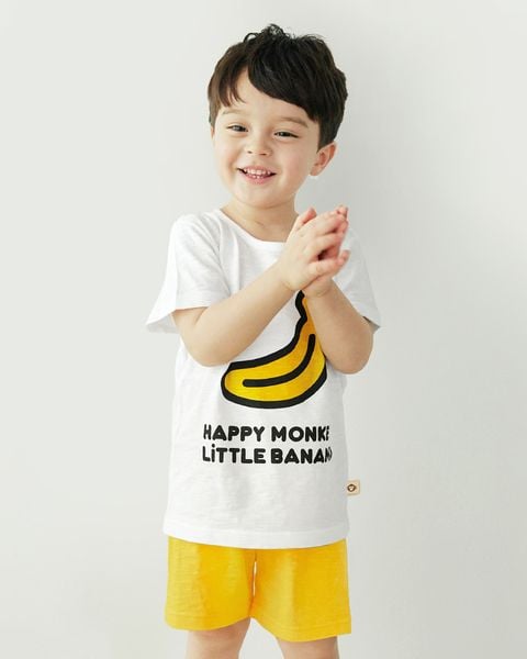 Bộ đồ ngắn cotton mịn bé gái và bé trai U3153