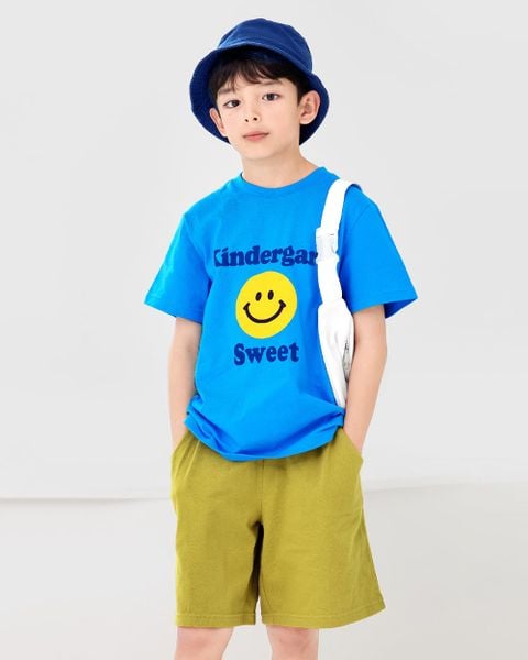 Bộ đồ ngắn cotton mịn bé trai và bé gái U3135