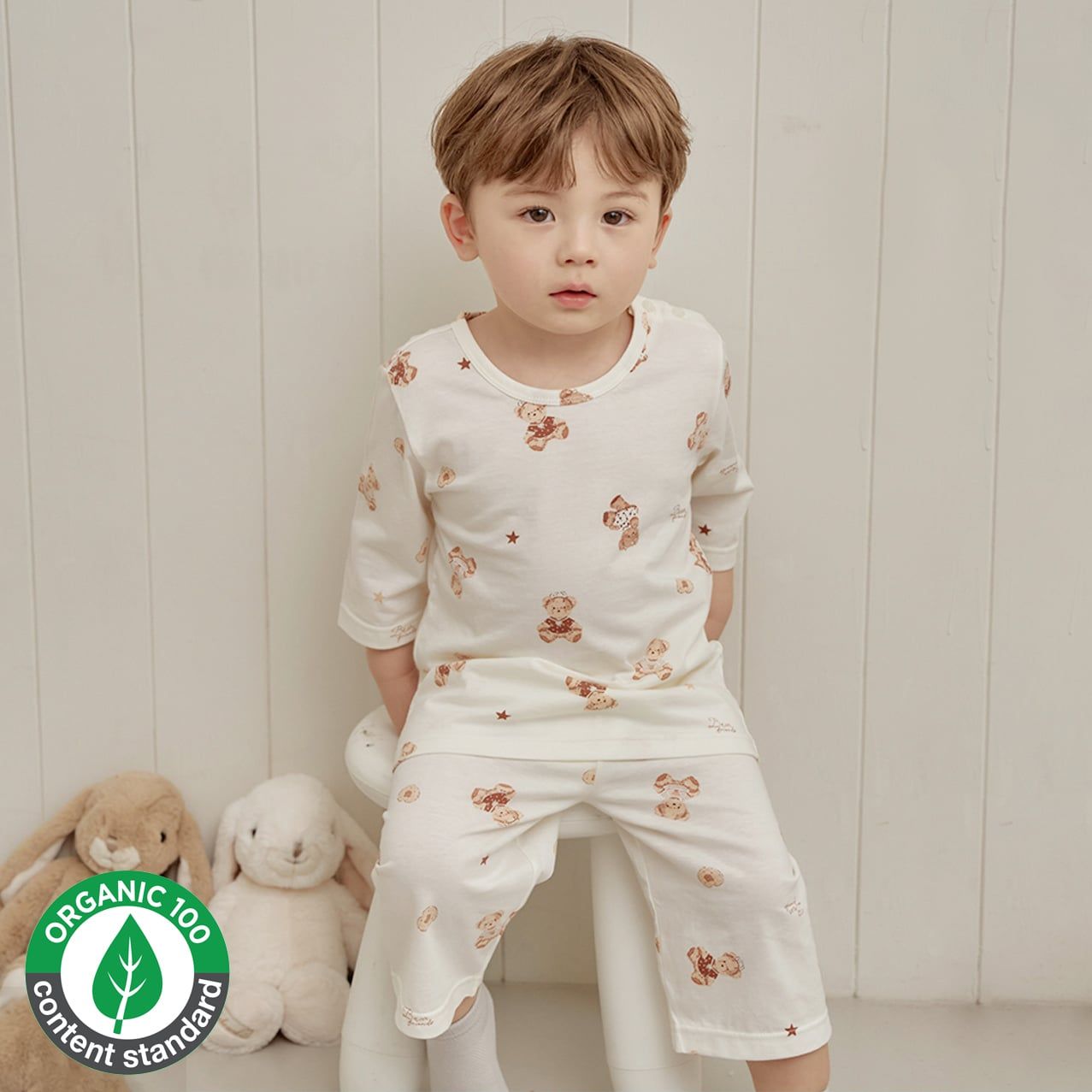 Bộ đồ lửng cotton mịn bé trai và bé gái U2160