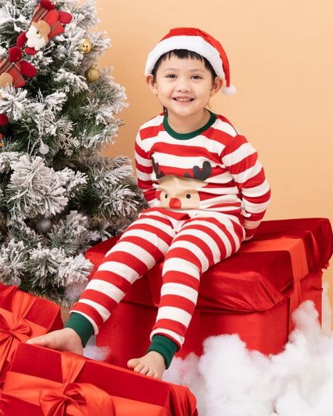 Bộ đồ dài dáng ôm cotton mịn bé trai và bé gái U1161