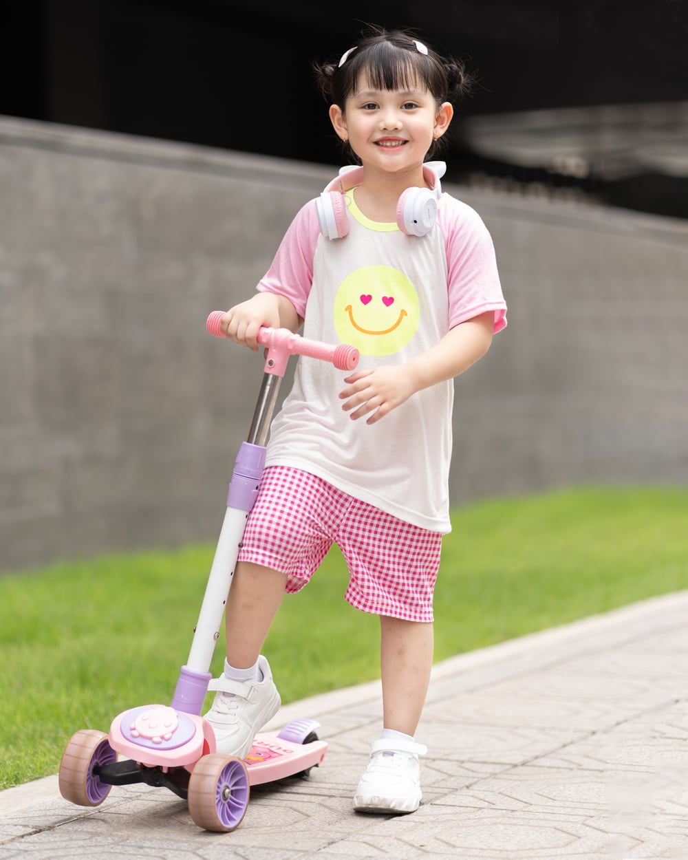 Bộ đồ ngắn Cool Feel mịn mỏng mát bé gái U3168