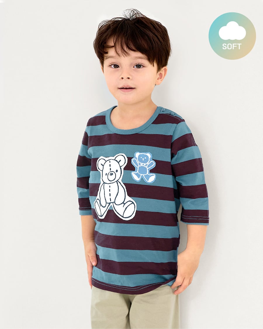 Bộ đồ lửng cotton mịn bé trai và bé gái U2111