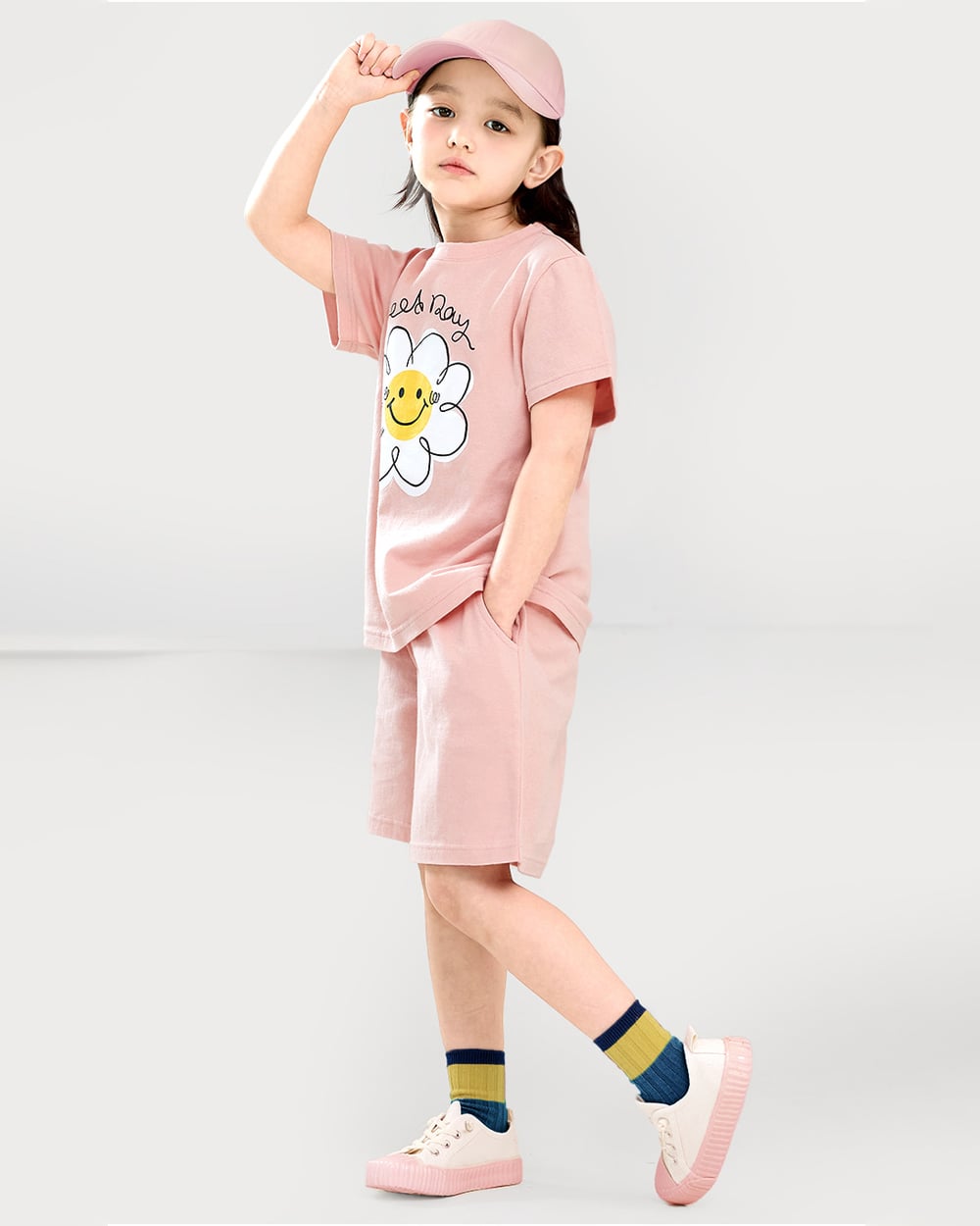 Bộ đồ ngắn cotton mịn bé gái U3131