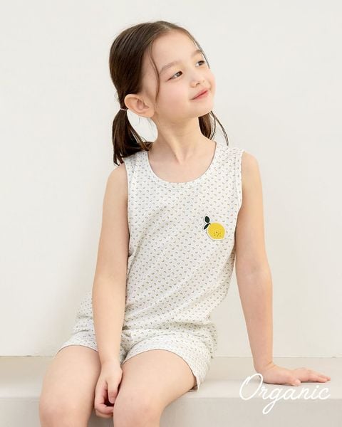 Bộ đồ ba lỗ cotton mịn bé gái và bé trai U4088