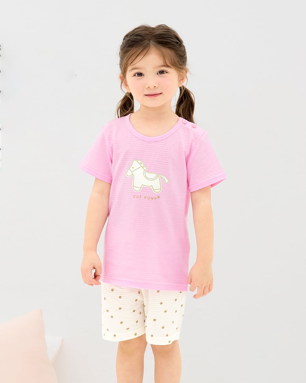 Bộ đồ ngắn cotton giấy bé gái U3206
