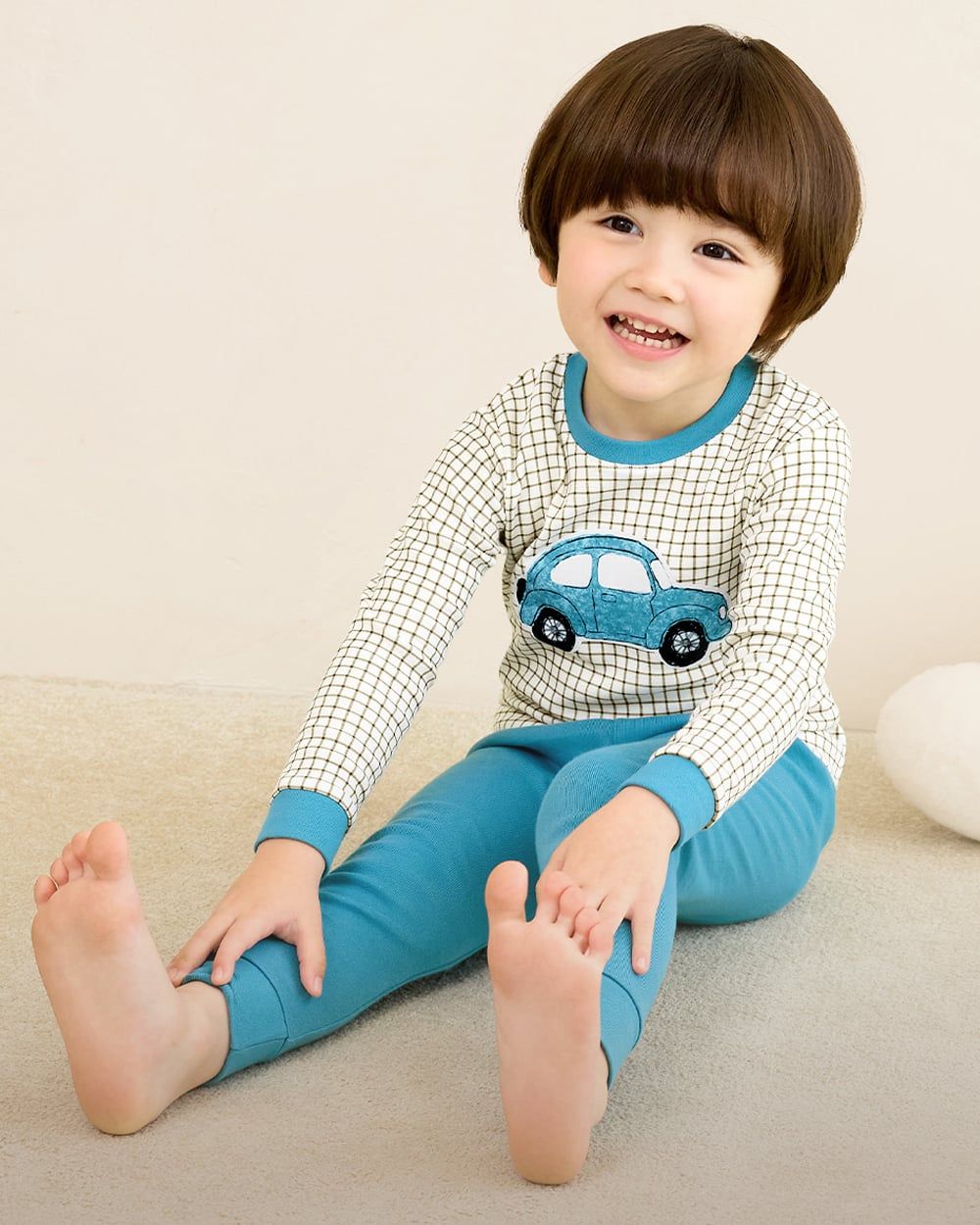 Bộ đồ dài dáng ôm cotton mịn bé trai U1196