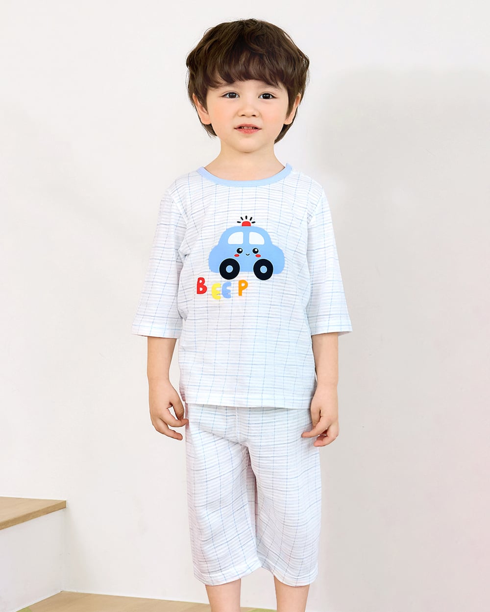 [Lẻ size] Bộ đồ lửng cotton giấy & mịn cho bé trai và bé gái lẻ size U8011