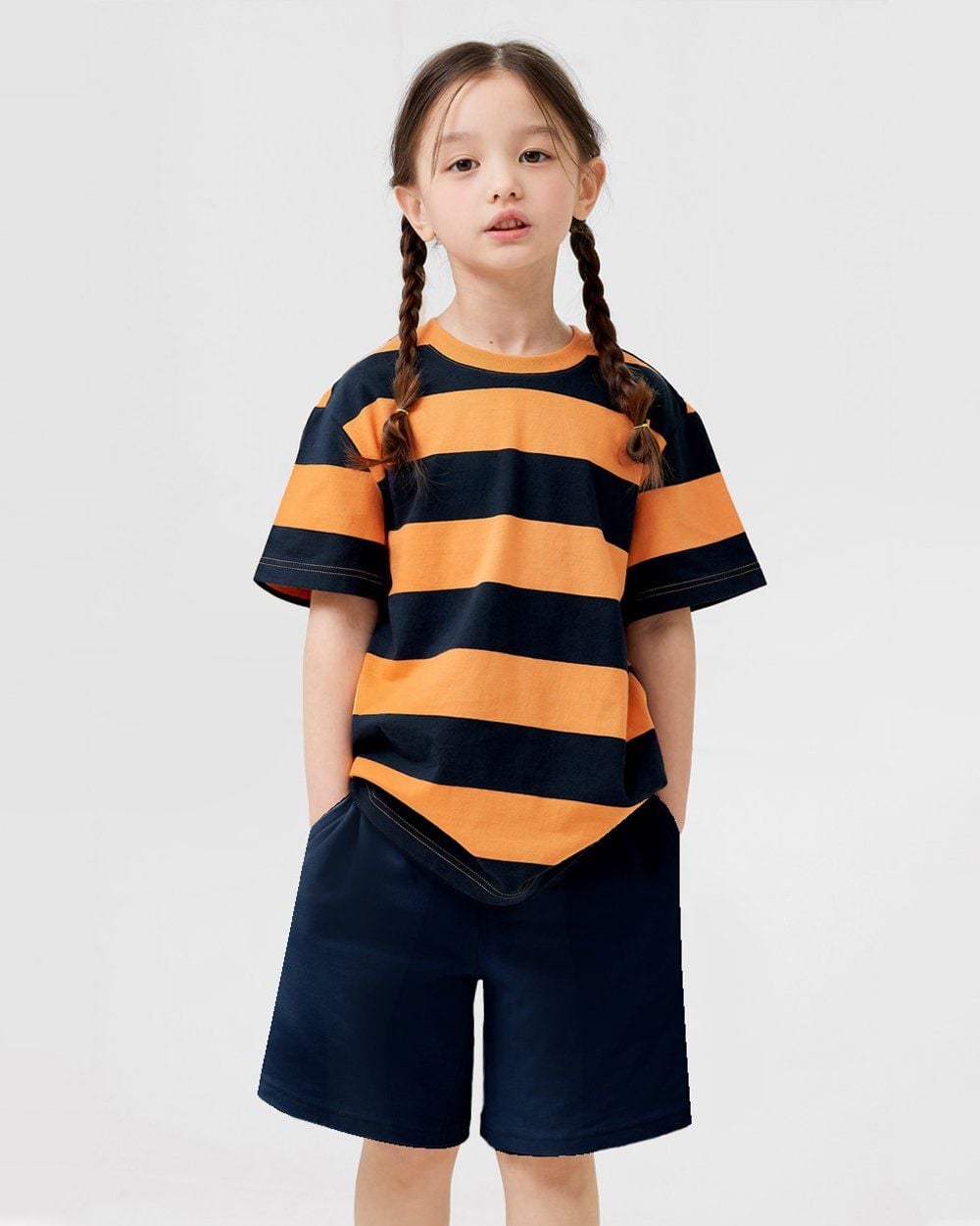 Bộ đồ ngắn cotton mịn bé trai và bé gái U3161