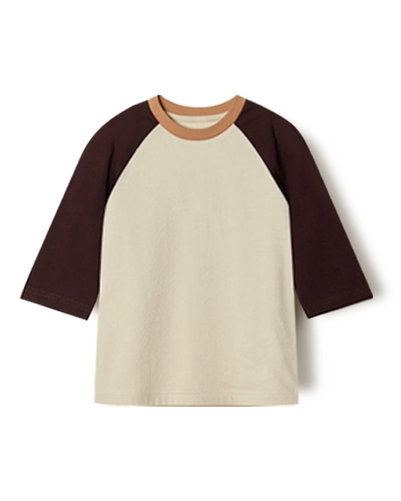Áo phông tay dài Raglan cotton bé trai và bé gái U900H