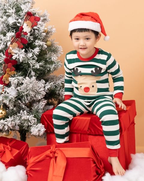 Bộ đồ dài dáng ôm cotton mịn bé trai và bé gái U1160