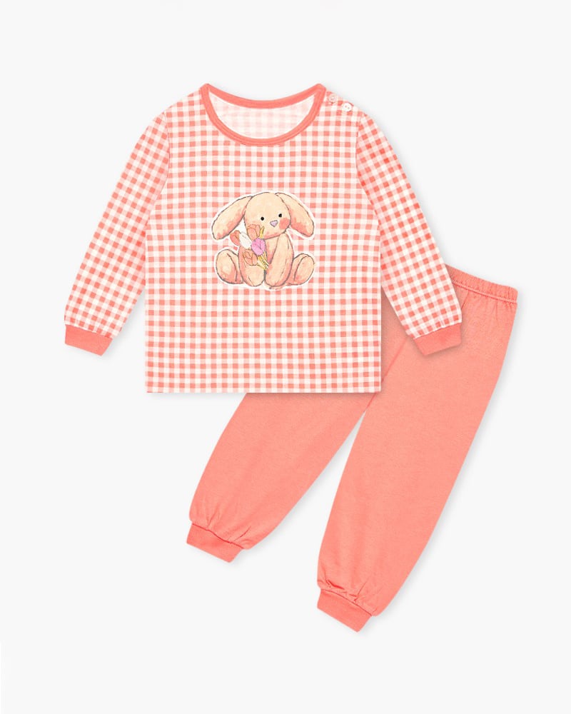 Bộ đồ dài dáng rộng cotton mịn bé gái U1187