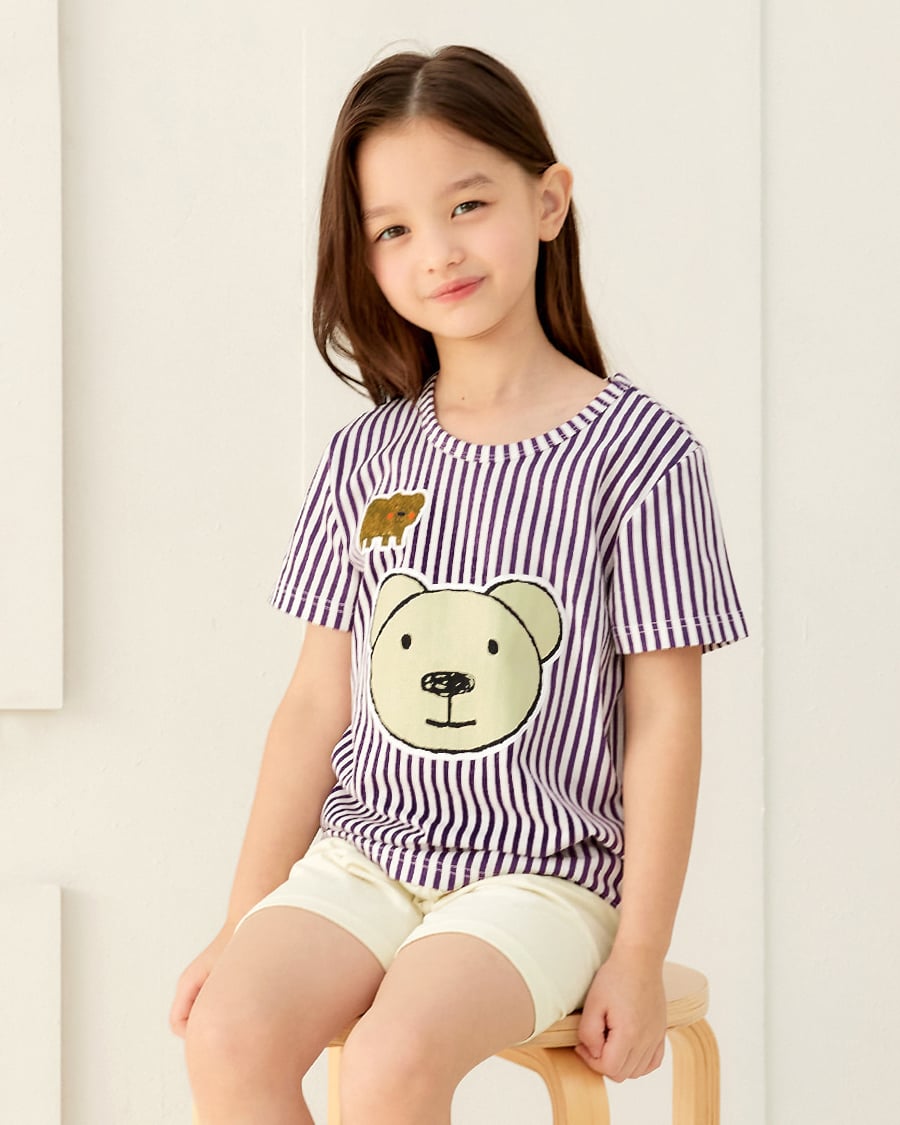 Bộ đồ ngắn cotton mịn bé trai và bé gái U3163