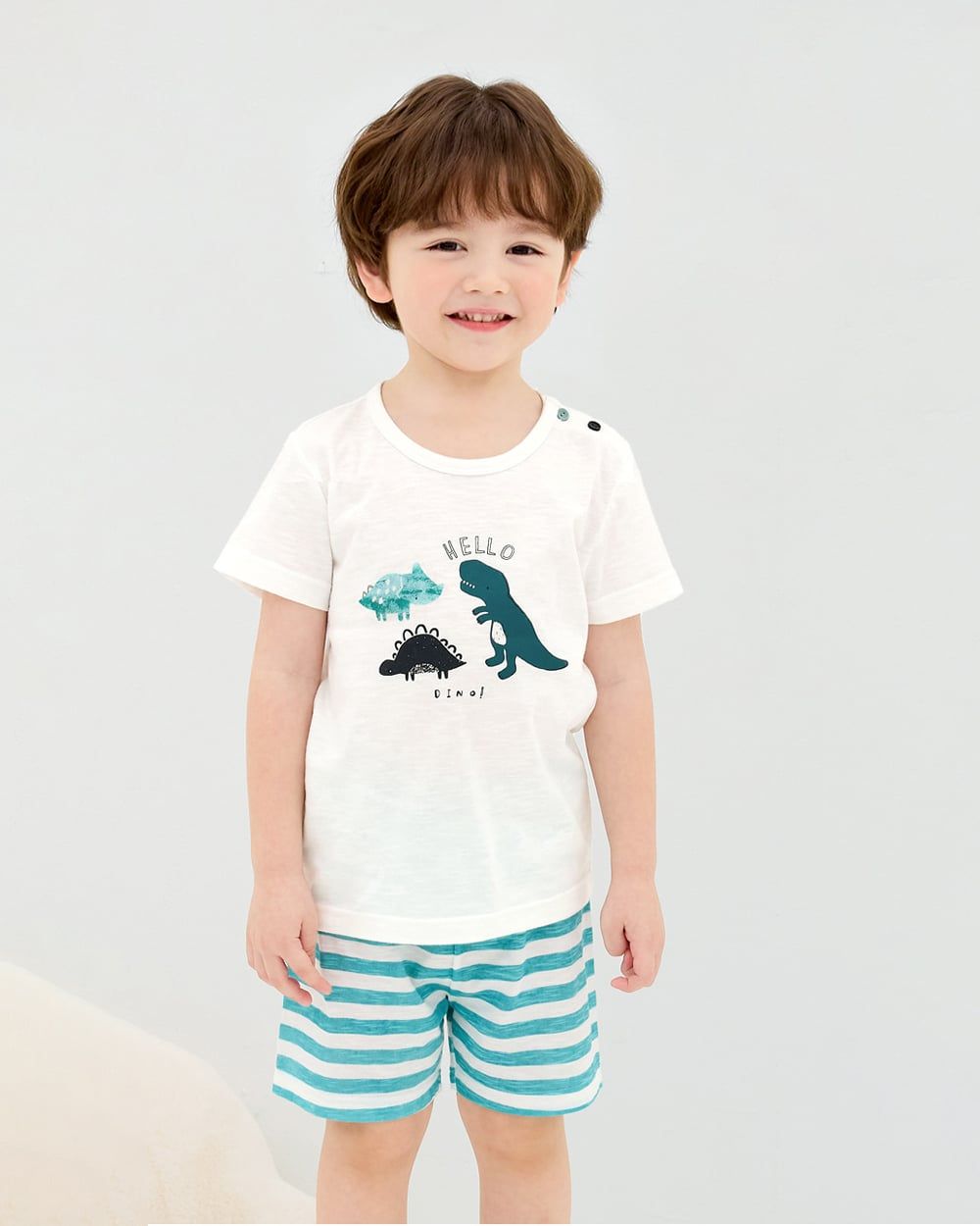Bộ đồ ngắn cotton mịn bé trai U3201