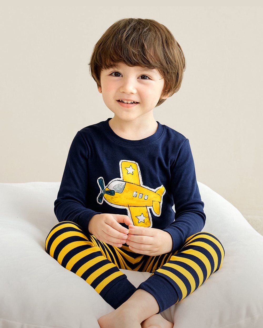 Bộ đồ dài dáng ôm cotton mịn bé trai U1212